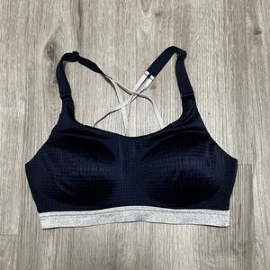 Victoria Sport -‎ Victoria’s Secret Navy & Silver Sports Bra, size 34C
